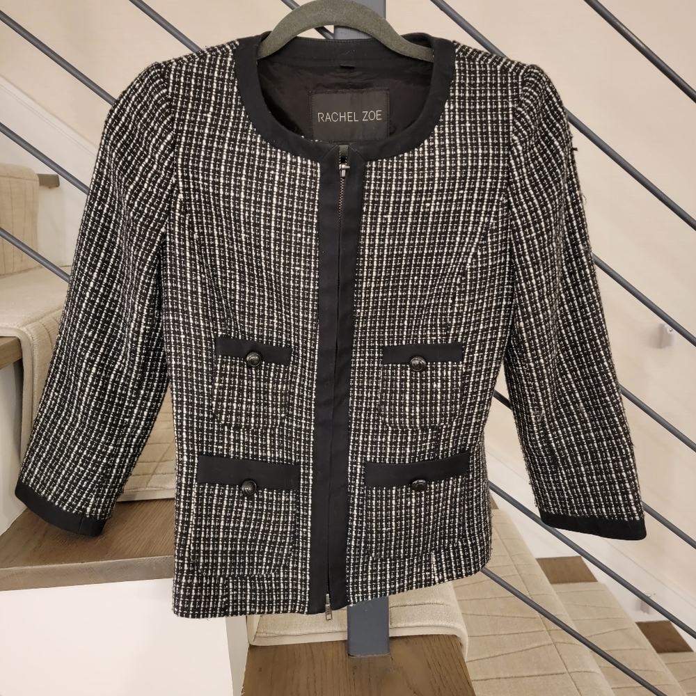 Rachel Zoe Tweed Blazer Size 4